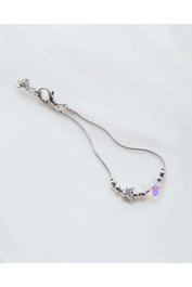 Heliophilia Silver Pulsera de Latón Plateada con Zirconia